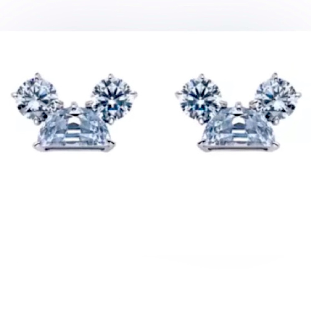 Disney Parks Crislu Sterling Silver Earrings